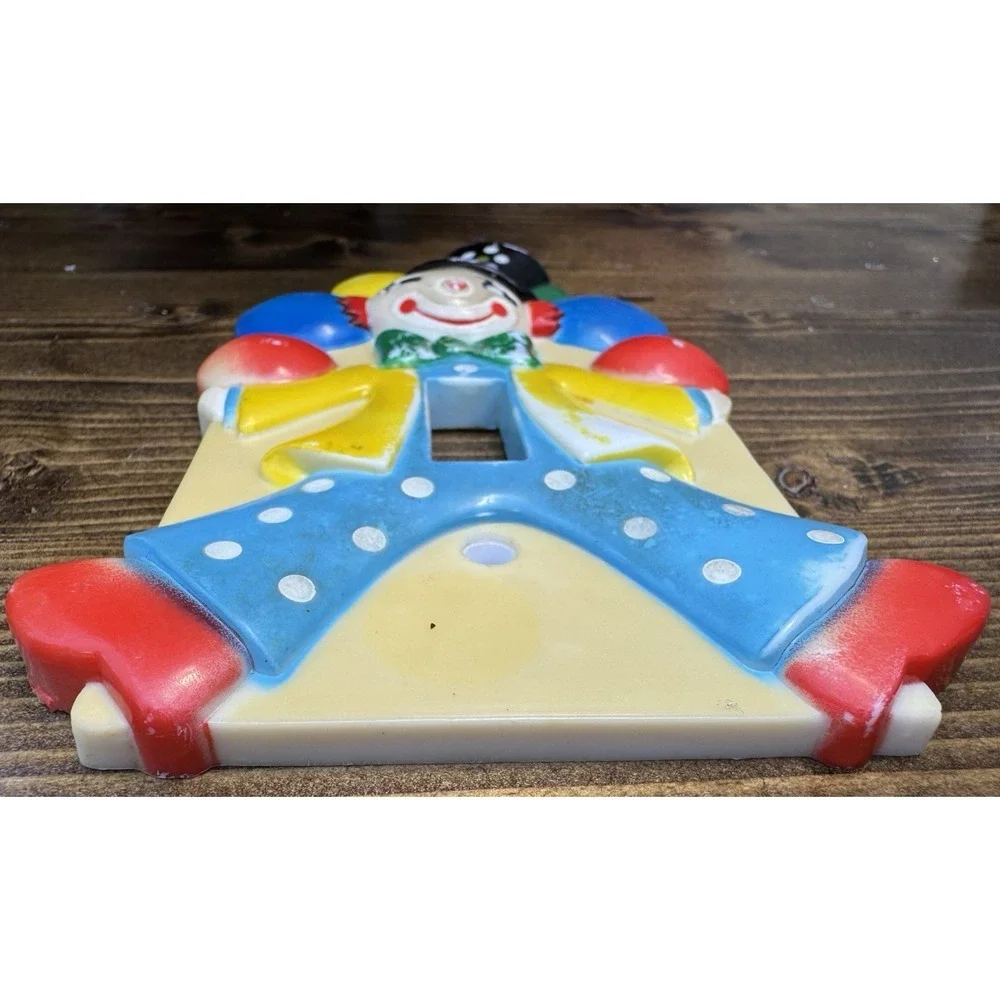 Vintage‎ 1975 Nursery Originals Clown Light Switch Plate Cover Hong Kong